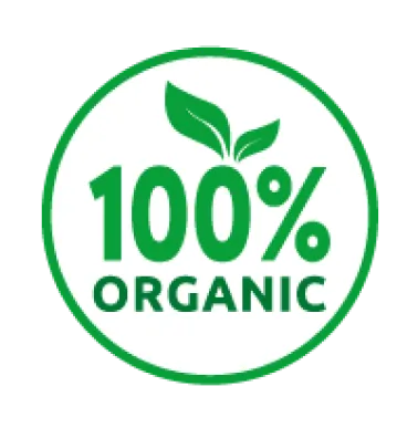 Certified organic product icon